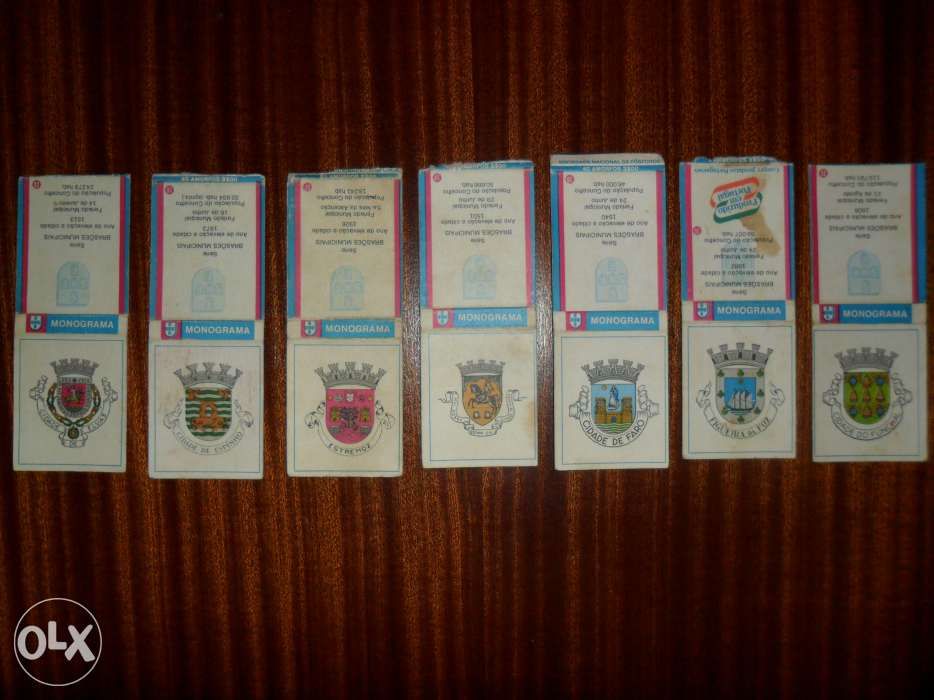 Carteiras de fósforos Monograma "Série Brazões Municipais"