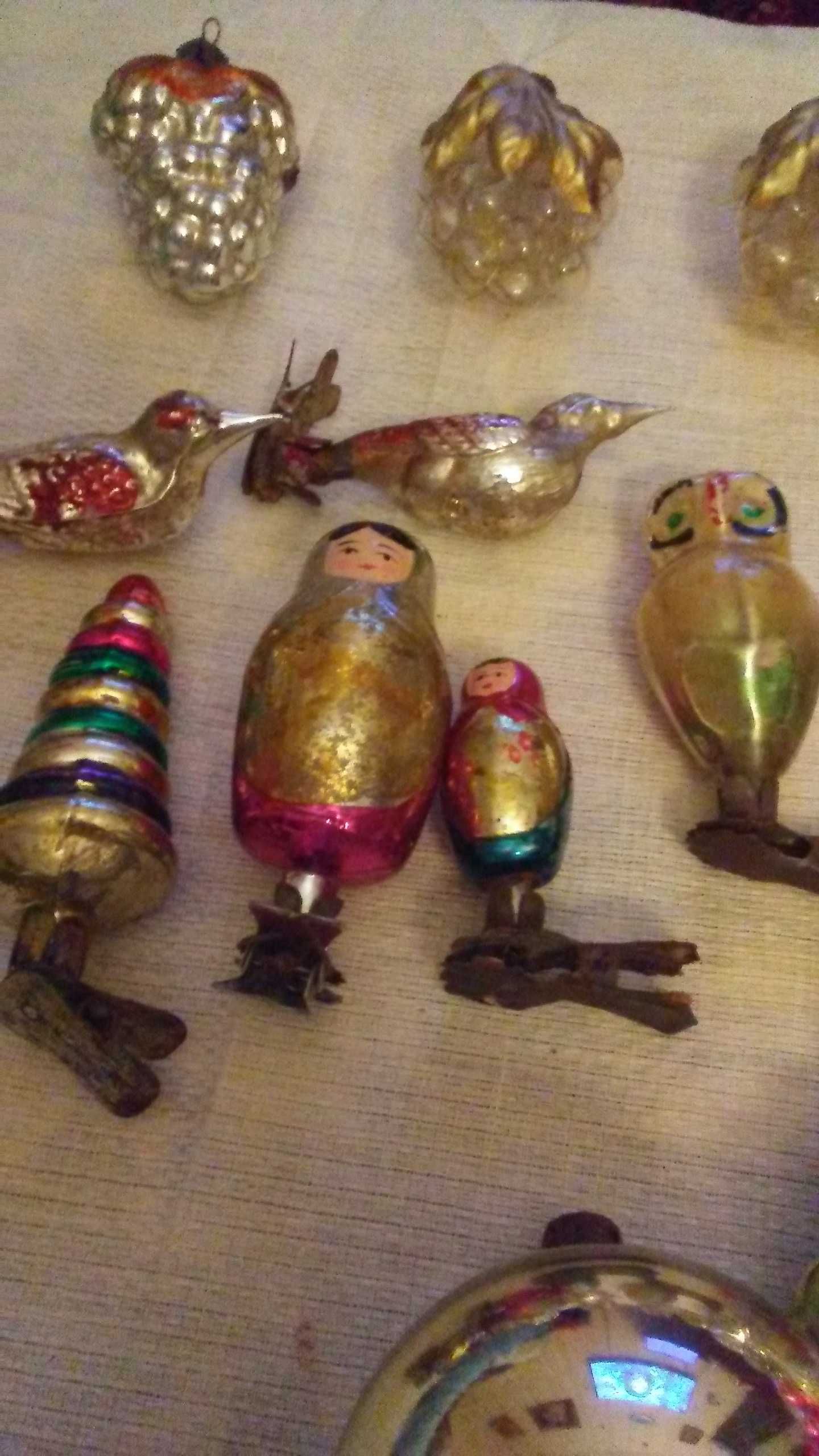 Новогодние старые игрушки СССР Советские раритет антиквариат