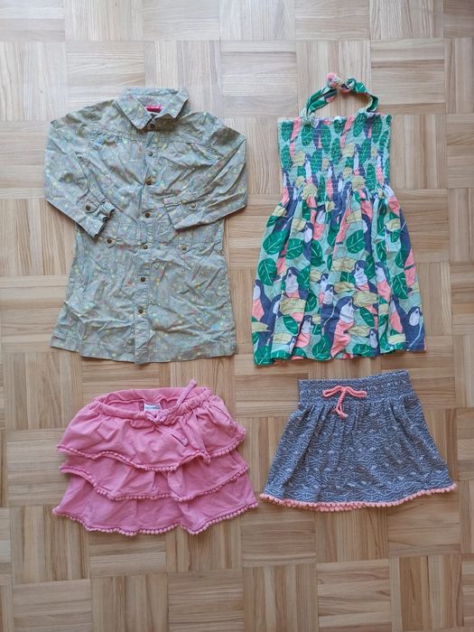 12 sztuk zestaw ubrań dla dziewczynki rozm. 110/116