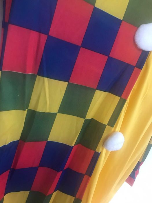 Fatos de carnaval disfarce de Palhaço 7-10 anos