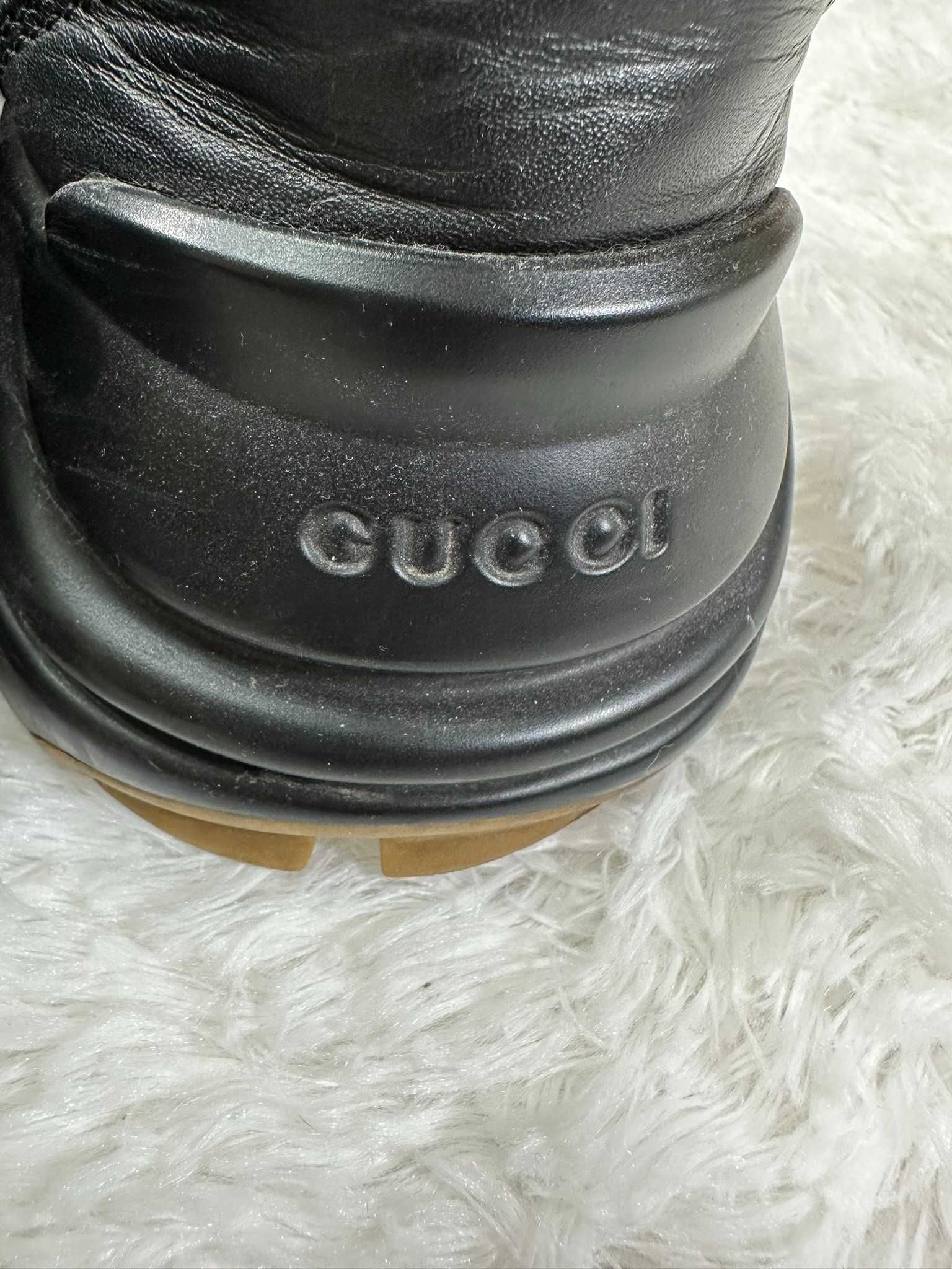 Oryginalne Buty Gucci Rhyton LA Czarne