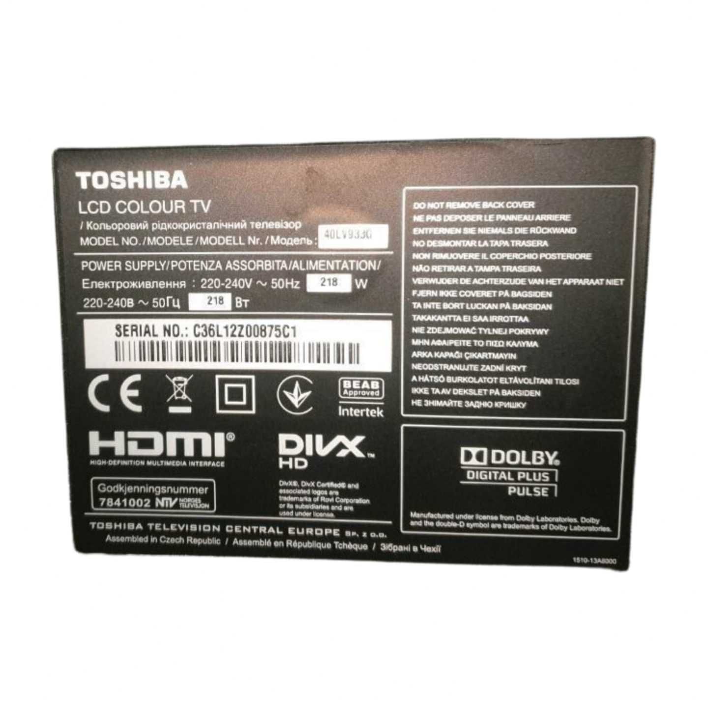 Telewizor Toshiba 40LV933G 40 Cali