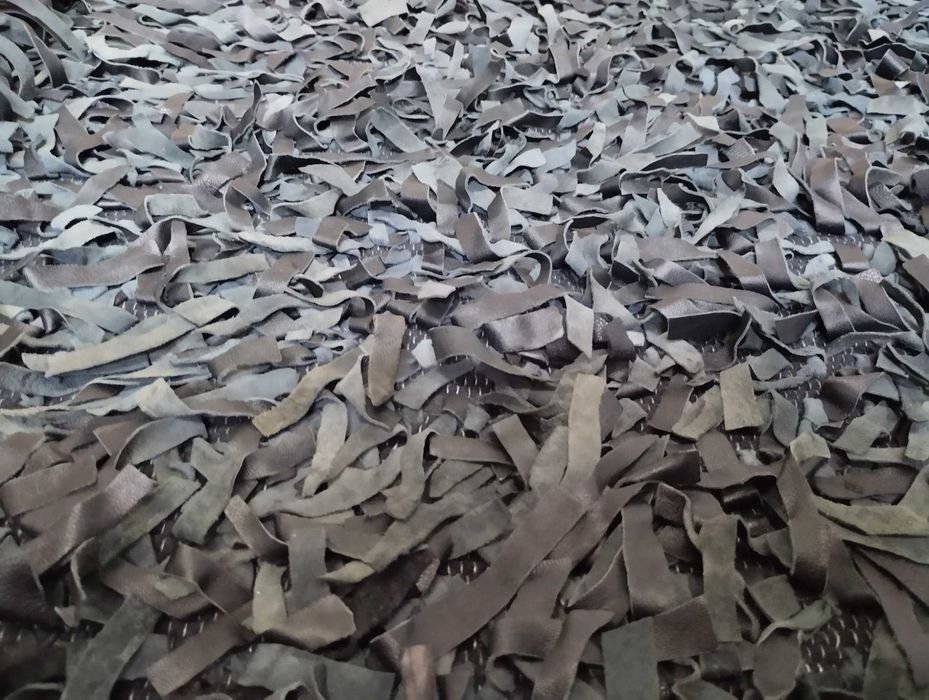 Tapete artesanal em pele