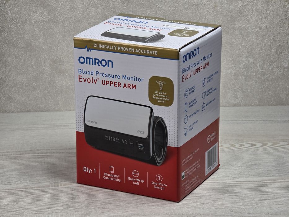 НОВИЙ • Тонометр з Bluetooth Omron Evolv HEM-7600T-Z (BP7000) ОРИГІНАЛ