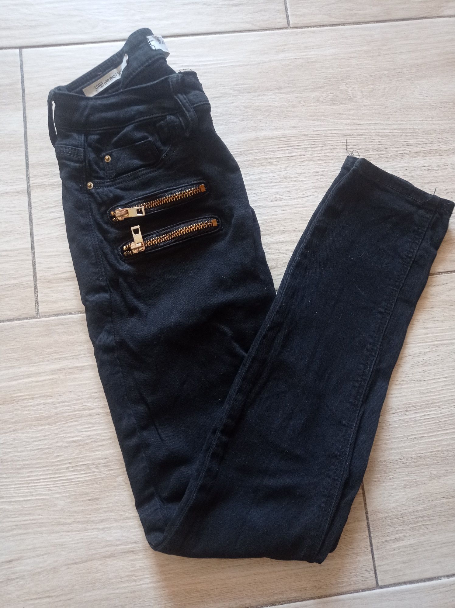Spodnie jeansowe z zamkami TallyWeijl