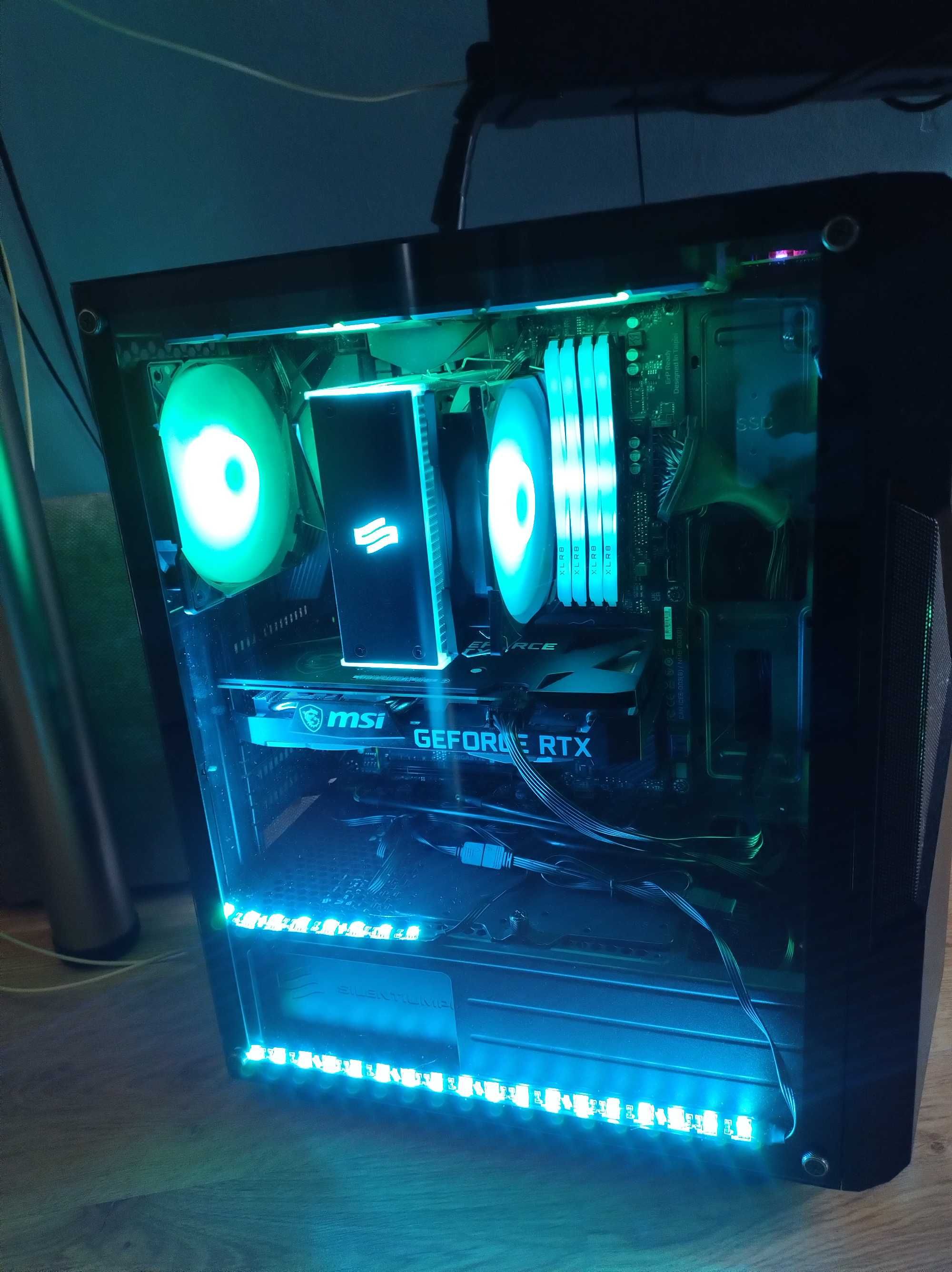 Komputer Gamingowy PC r5 3600 RTX 3060 Ti 32 GB DDR4 1 TB NVME win 11