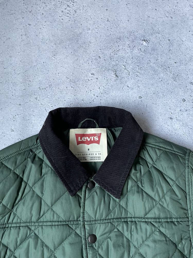 Мужская Стеганная курточка Levis,оригинал,идеал,S-M,Пуховая,Бомбер