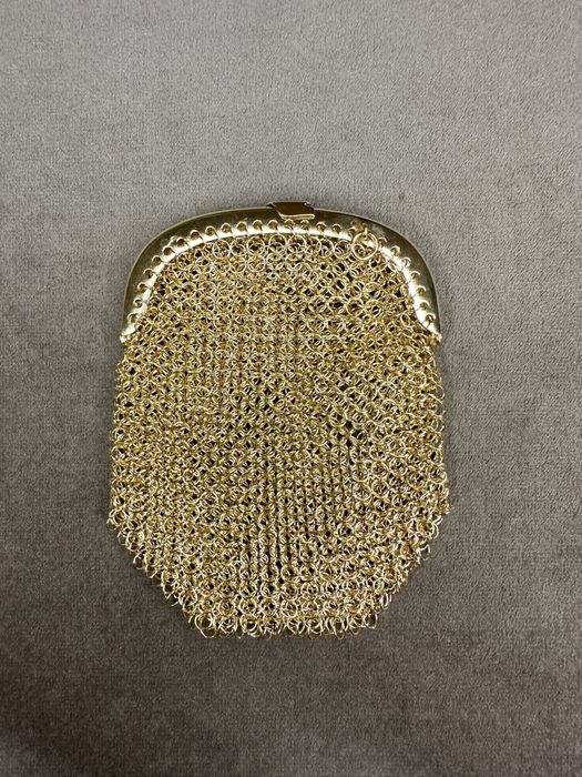 Porta moedas em prata dourada