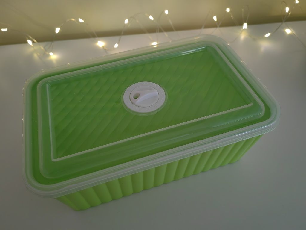 Lunchbox,pojemnik na żywność zelony i różowy (-20 °С+120 °С)* Okazja!