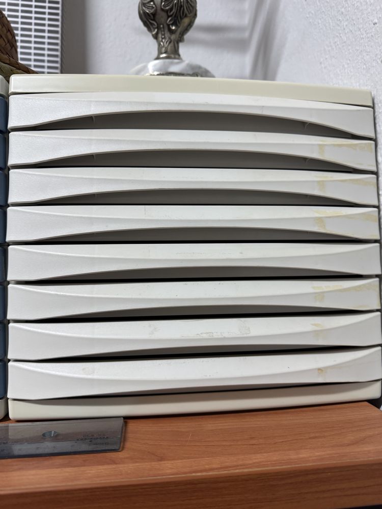 6 modulos de gavetas em plastico