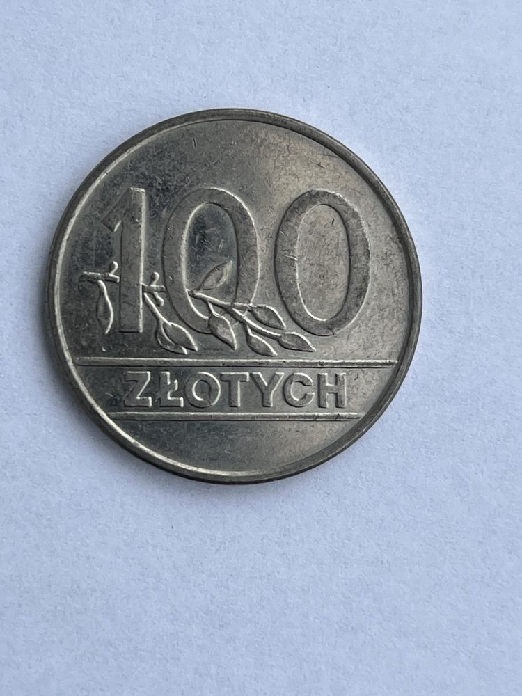 Moneta 100zł z prlu 1990r