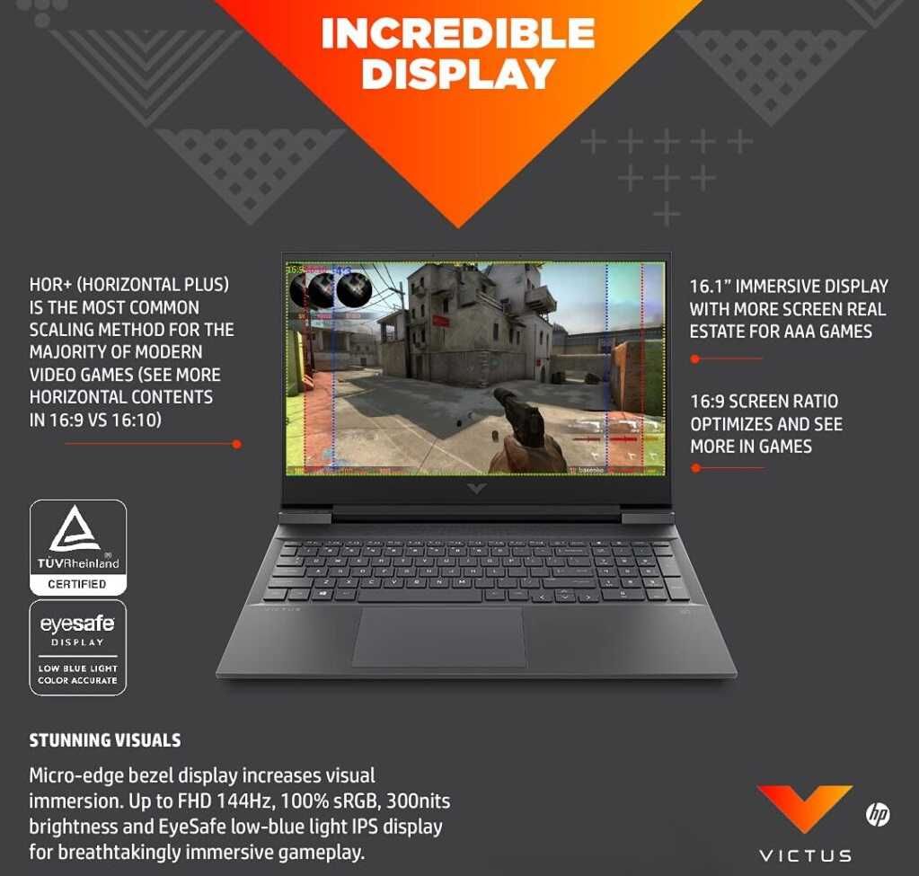 Laptop HP Victus 16,1" RTX3060 Video 6GB i7-11800H 4,6Ghz 24MB cache