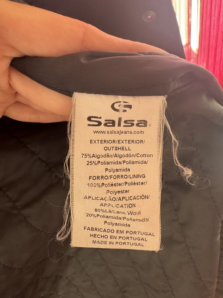 Casaco preto salsa