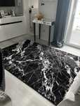 Dywan  piękny glamour czarno biały gruby premium 230x160