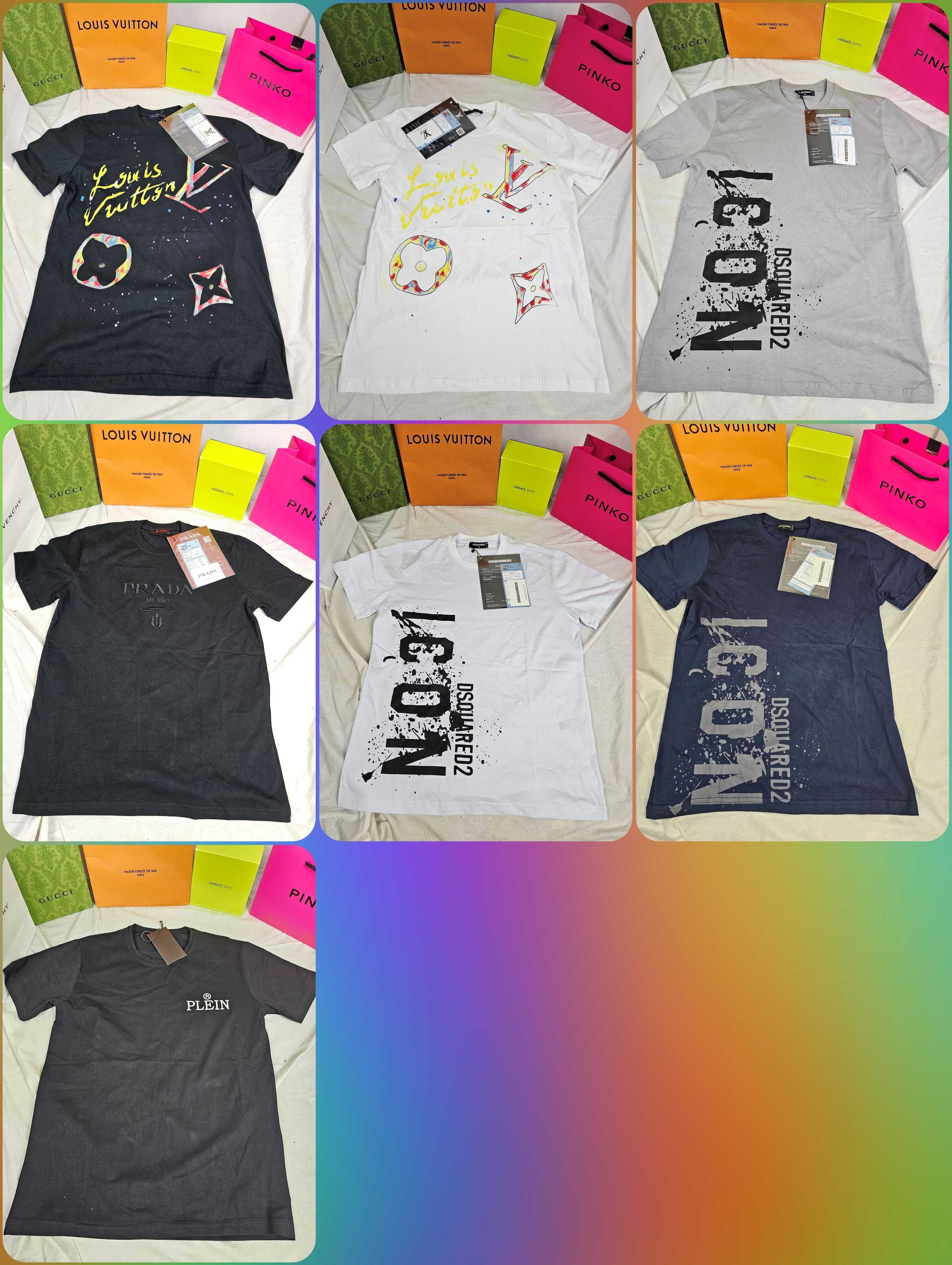 Koszulka louis vuitton t-shirt plein koszulki męskie icon