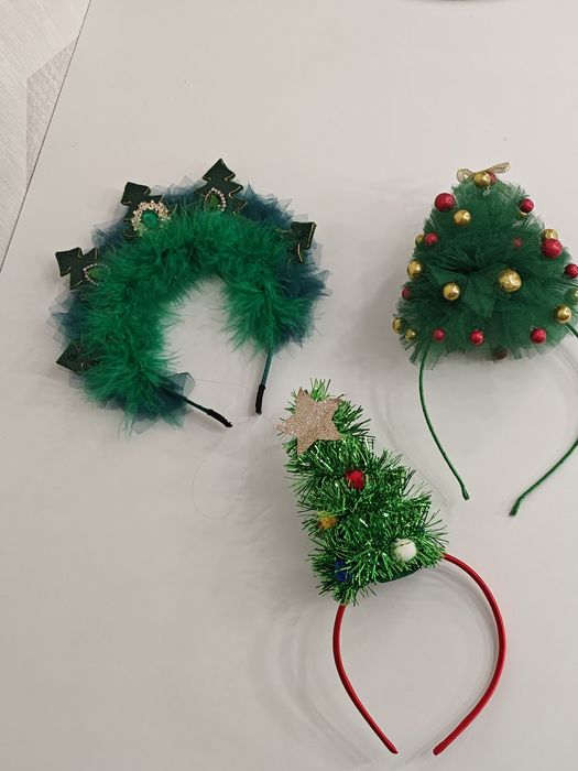 Новорічні святкові обручі   сніжинка цукерка  ялинка  іграшка єдиноріг