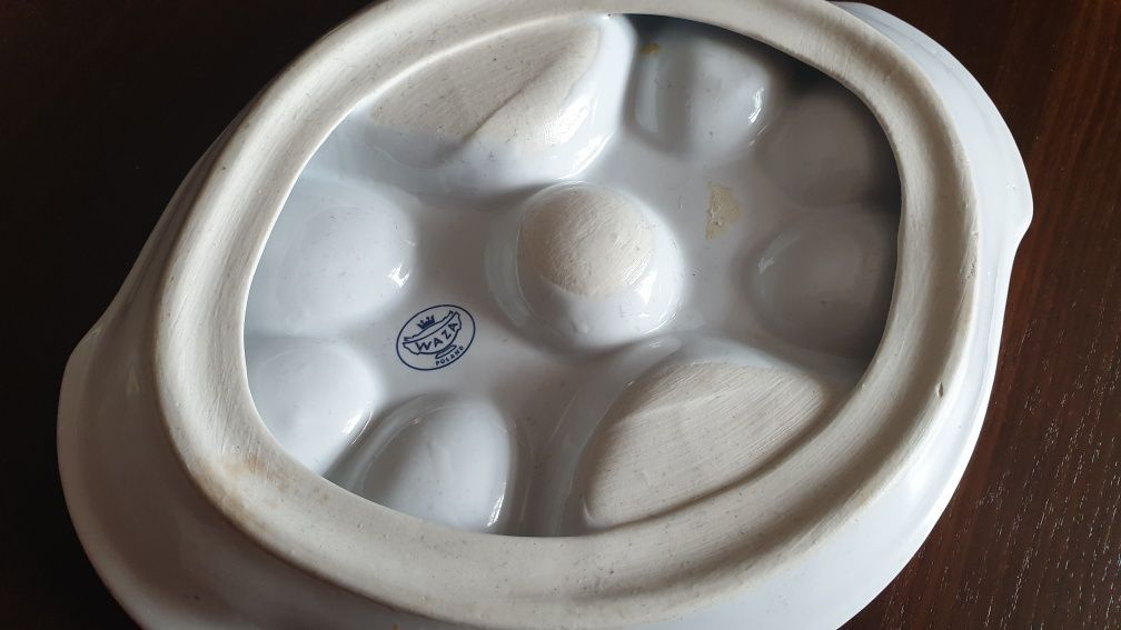 Patera do jajek talerz na jajka misa WAZA PRL