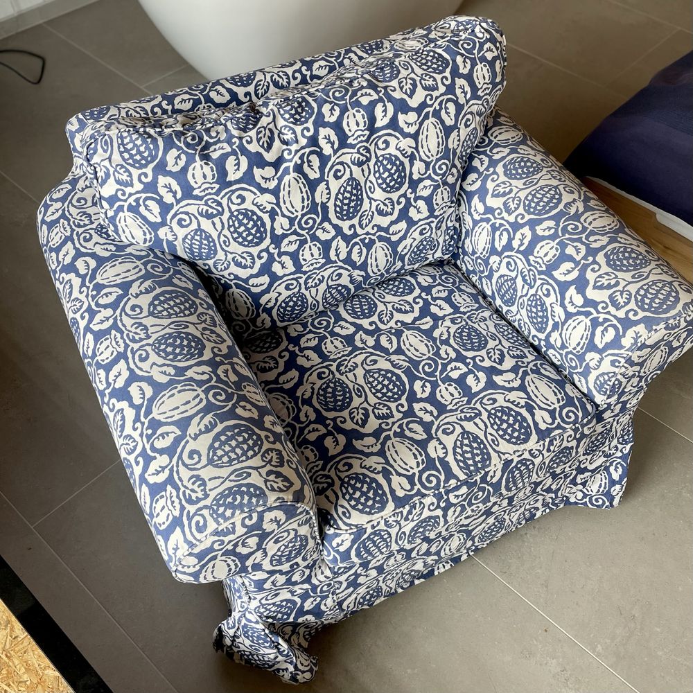 Fotel Ektorp Ikea + dodatkowe pokrycie