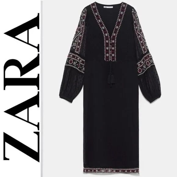 Вишите плаття сукня zara