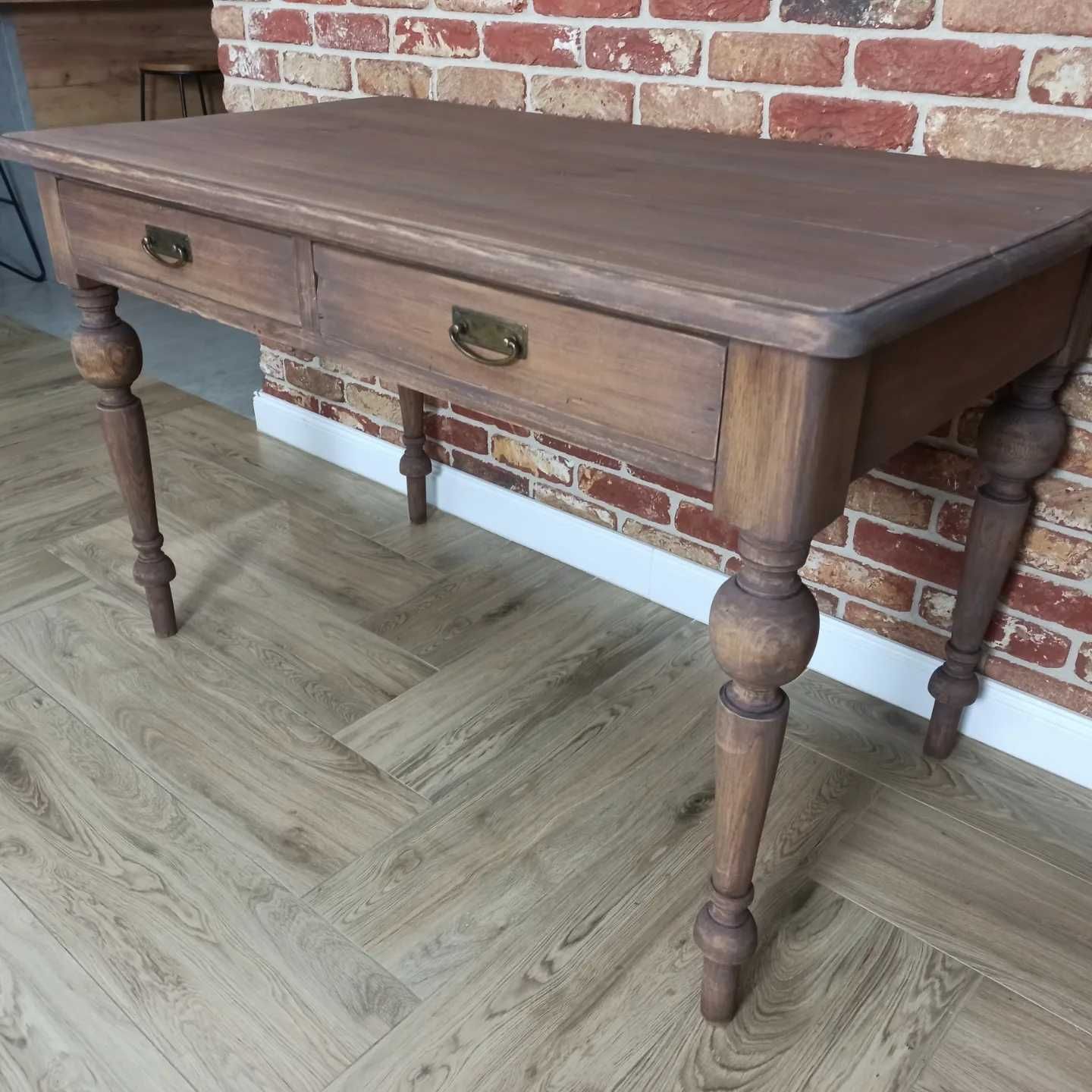 Stary stół antyk, biurko lite drewno