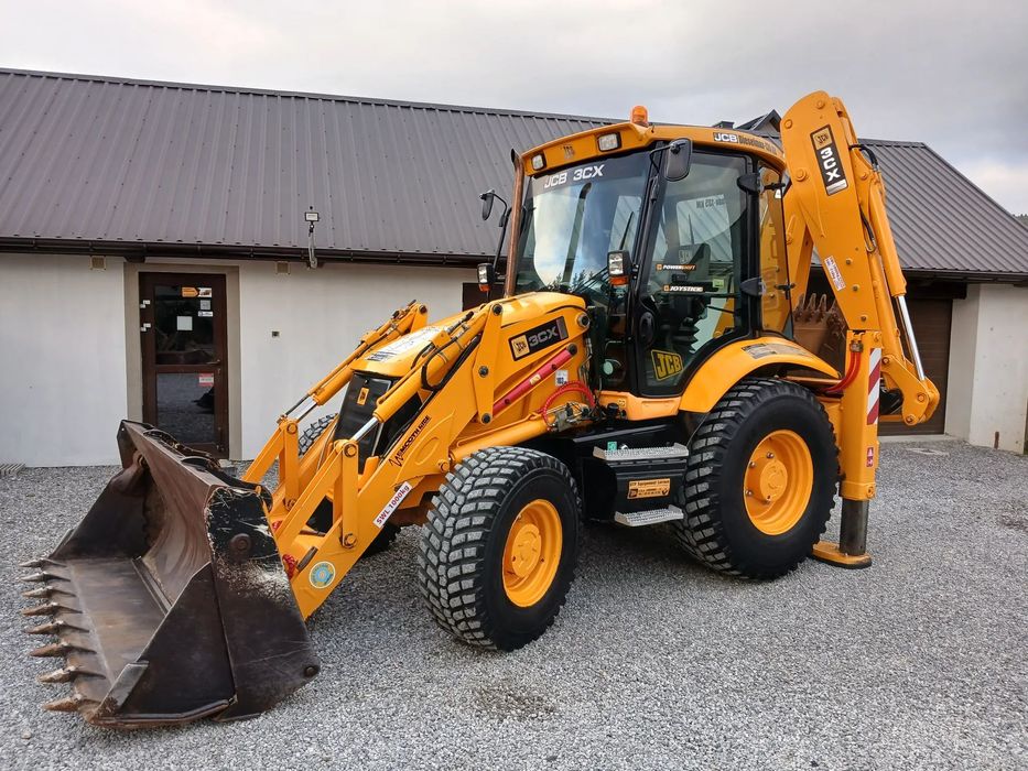JCB 3CX CONTRACTOR/JOYSTICK/Z Francji  Koparko-ładowarka/2 łyżki/Nowe Opony/CAT 432