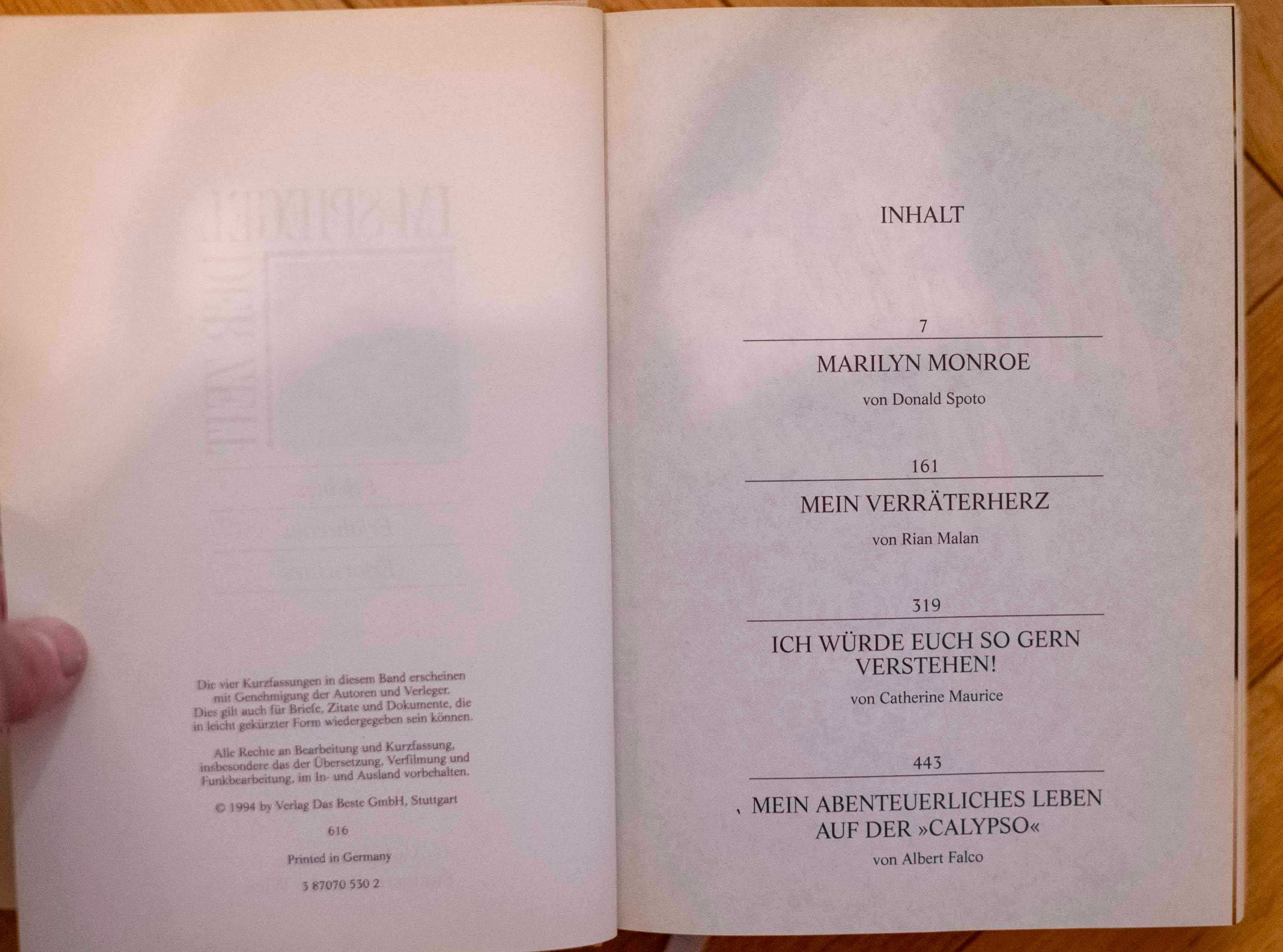 Marilyn Monroe Donald Spoto Verräterherz Calypso Leben Verlag Das Best