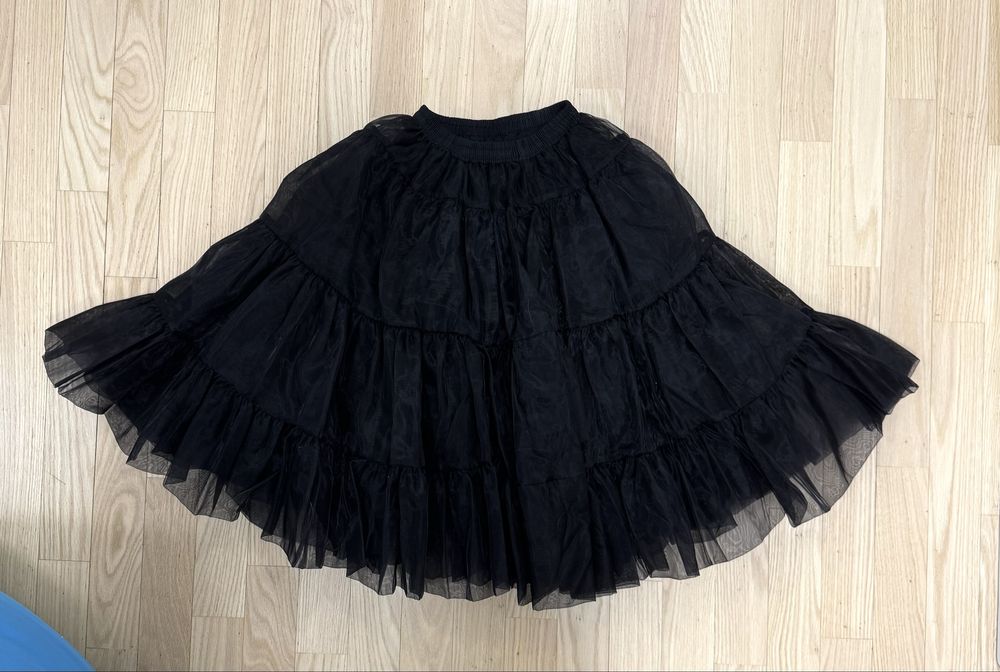 НОВА спідниця чорна | Підʼюпник чорний обʼємний