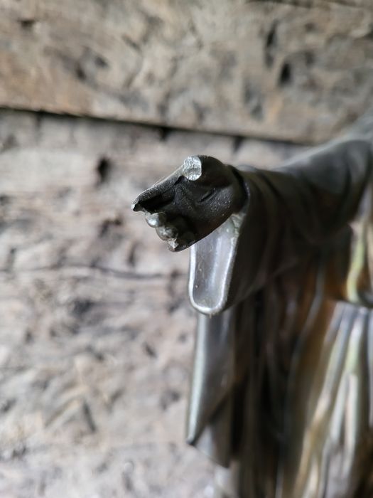 Francuska figurka Cynkal Pan Jezus Zbawiciel