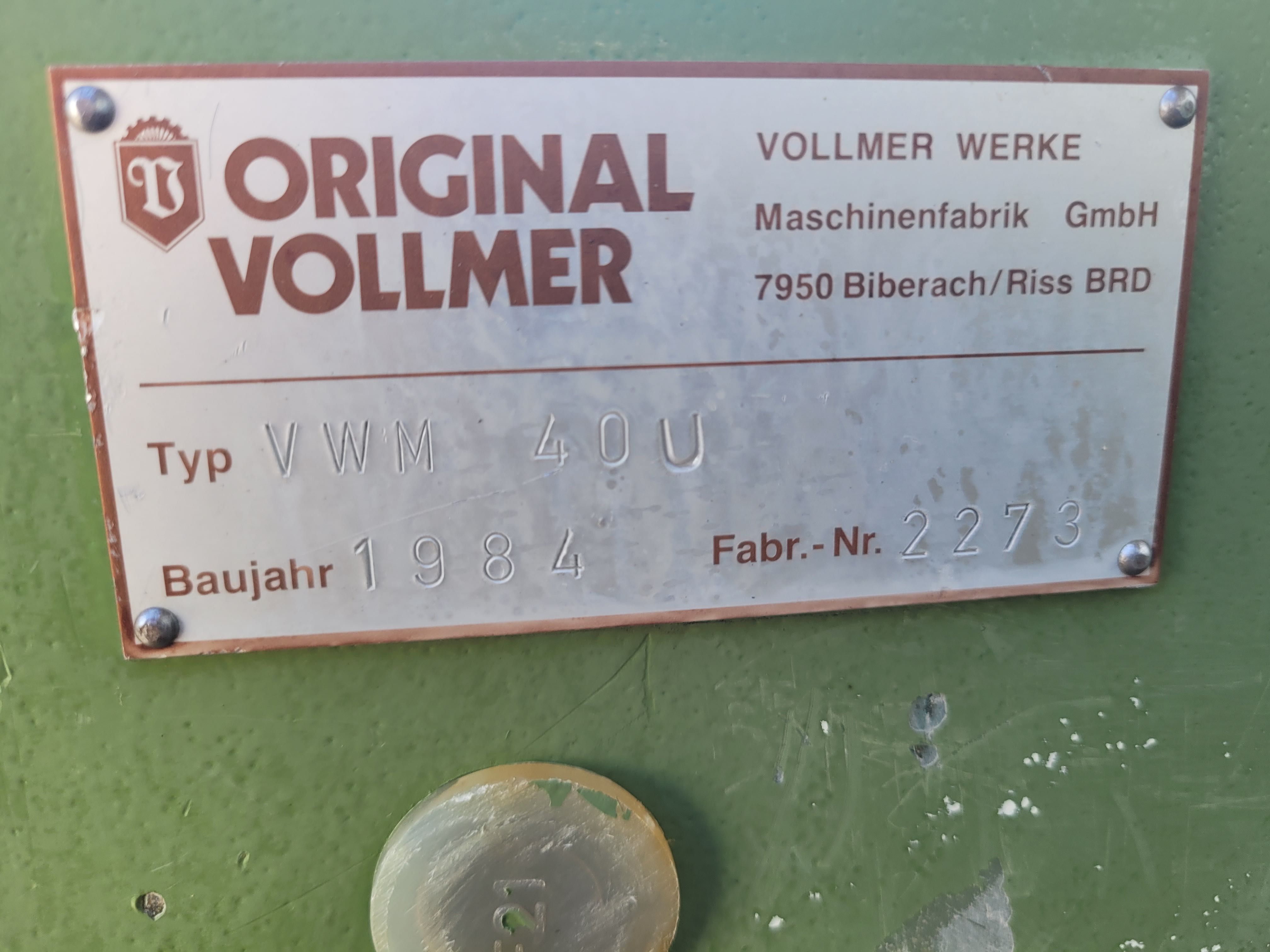 Walcarka Vollmer VWM 40 U