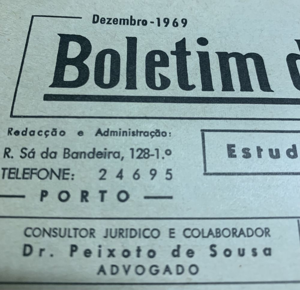 Boletim do Contribuinte desde 1968 até 2004