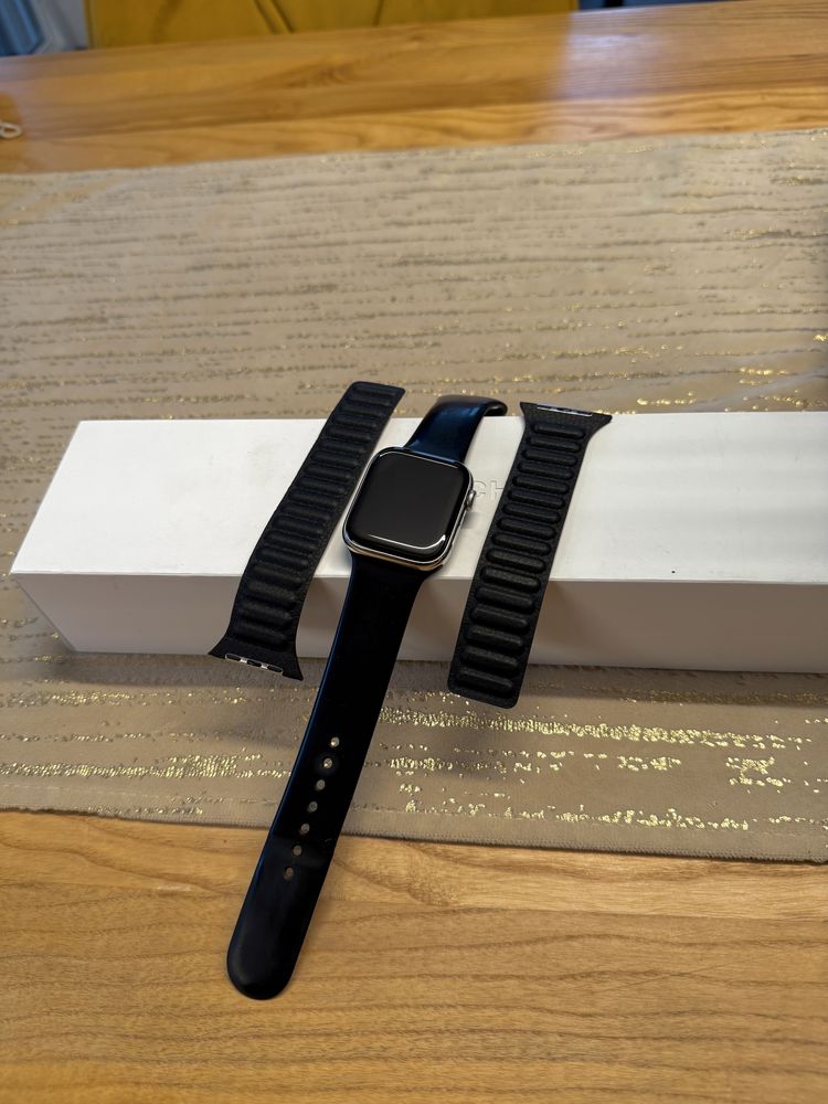 Apple Watch 5 44mm GPS + cellular stainless steel stalowy stal