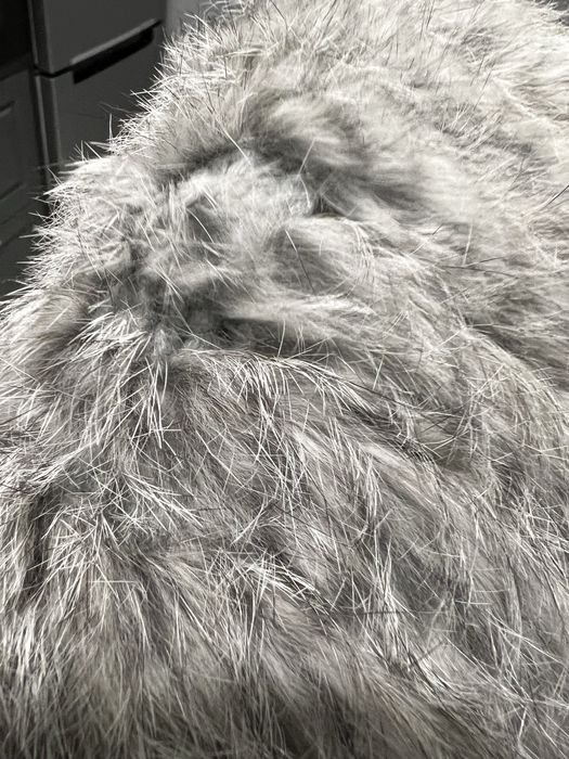 Шапка вязаная кролик мех