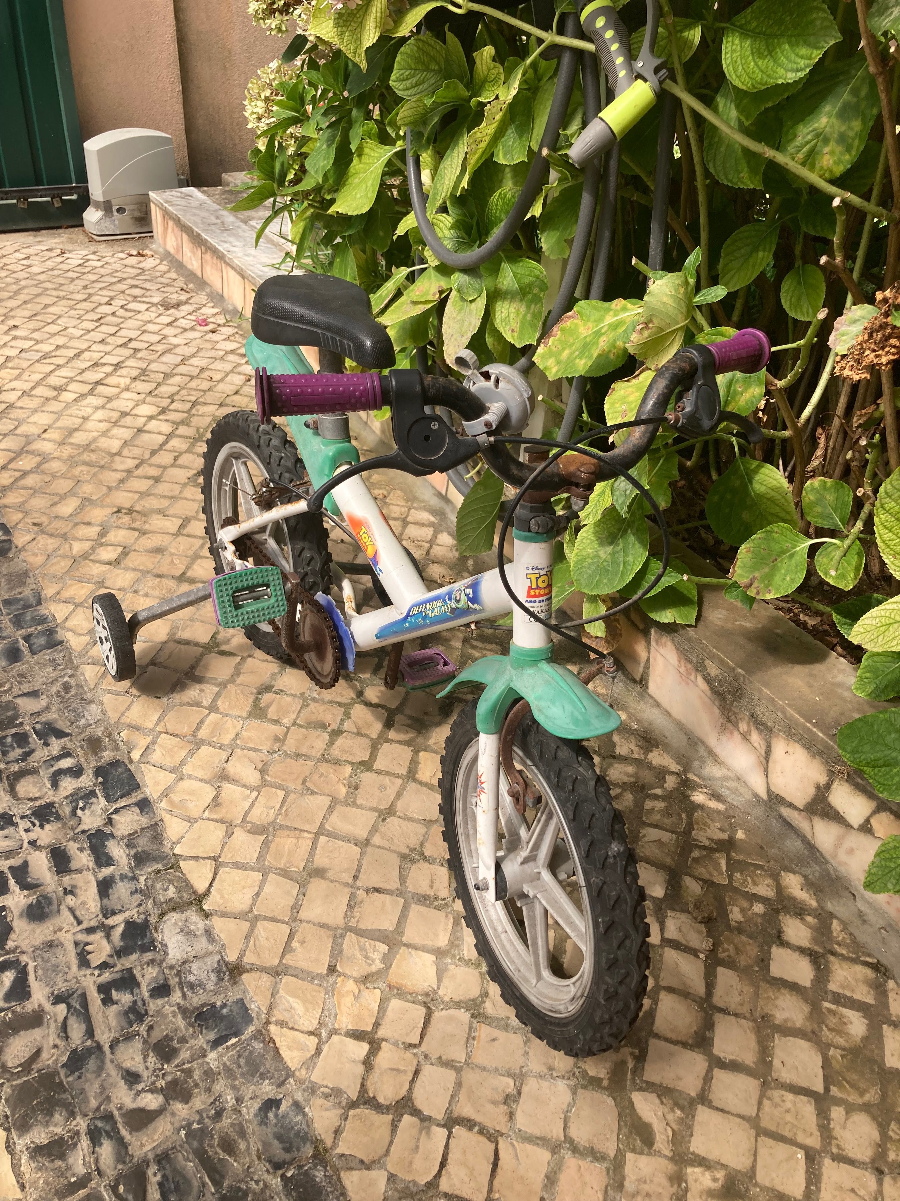 Bicicleta Infantil com Rodas de Apoio