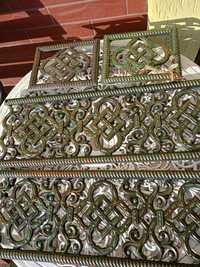 Красивий декор панно решетка рамка карниз металл