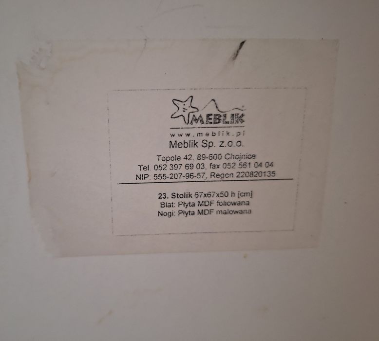 Stolik dziecięcy Meblik