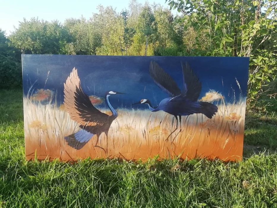 Duży obraz ręcznie malowany abstrakcja