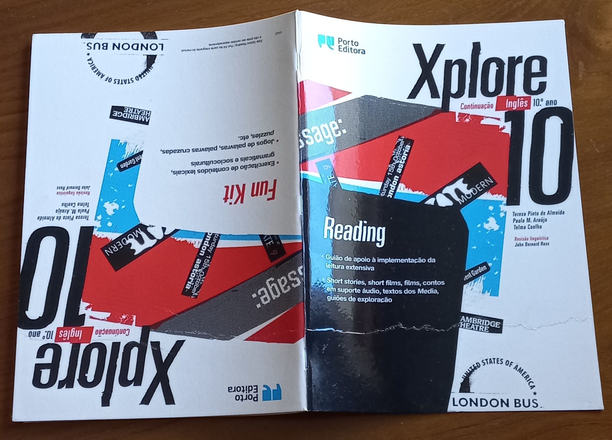 Livro e caderno de exercícios "Xplore" Inglês 10° ano