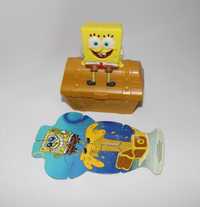 Figurka Spongebob kanciastoporty z McDonalds i puzzle