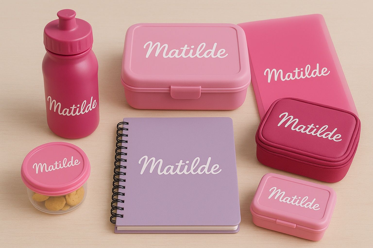 Nomes para material escolar