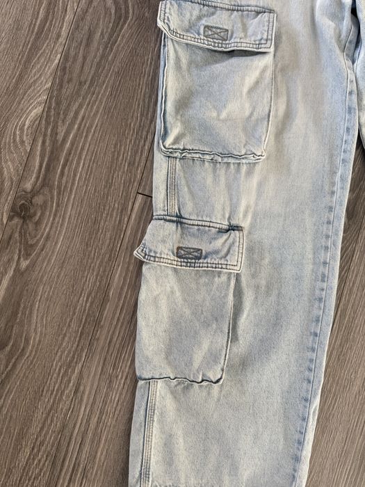 Spodnie jeans H&m cargo bojówki M/L