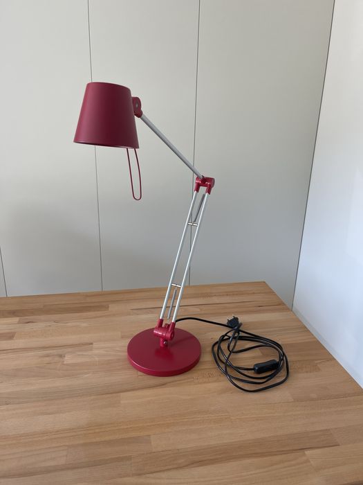 Candeeiro escritorio IKEA vermelho/ encarnado