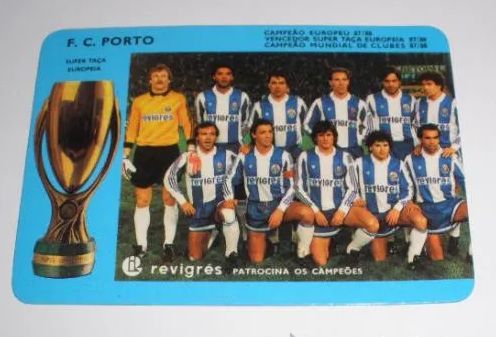 Calendário FC Porto 1988 Super taça europeia.