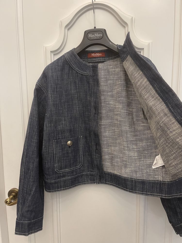 MAX MARA piękna kurteczka jeansowa, żakiet