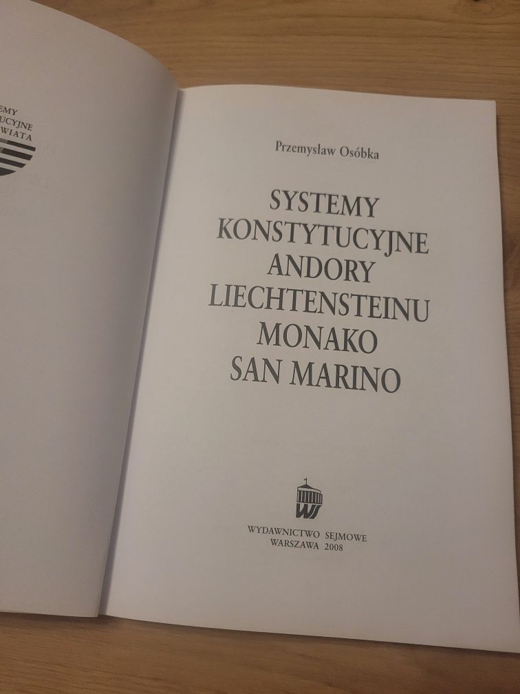 Systemy konstytucyjne Andory Liechtensteinu Monako San Marino P.Osóbka