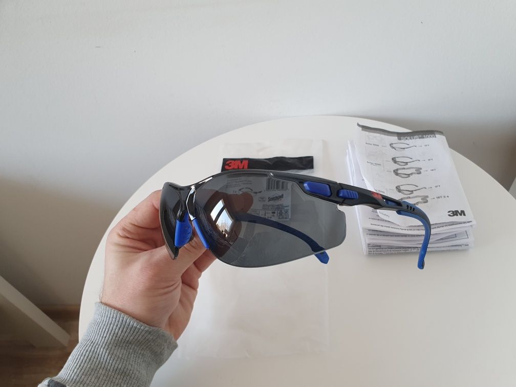 Okulary Ochronne Przyciemniane 3M Solus1000 Okulary Robocze!