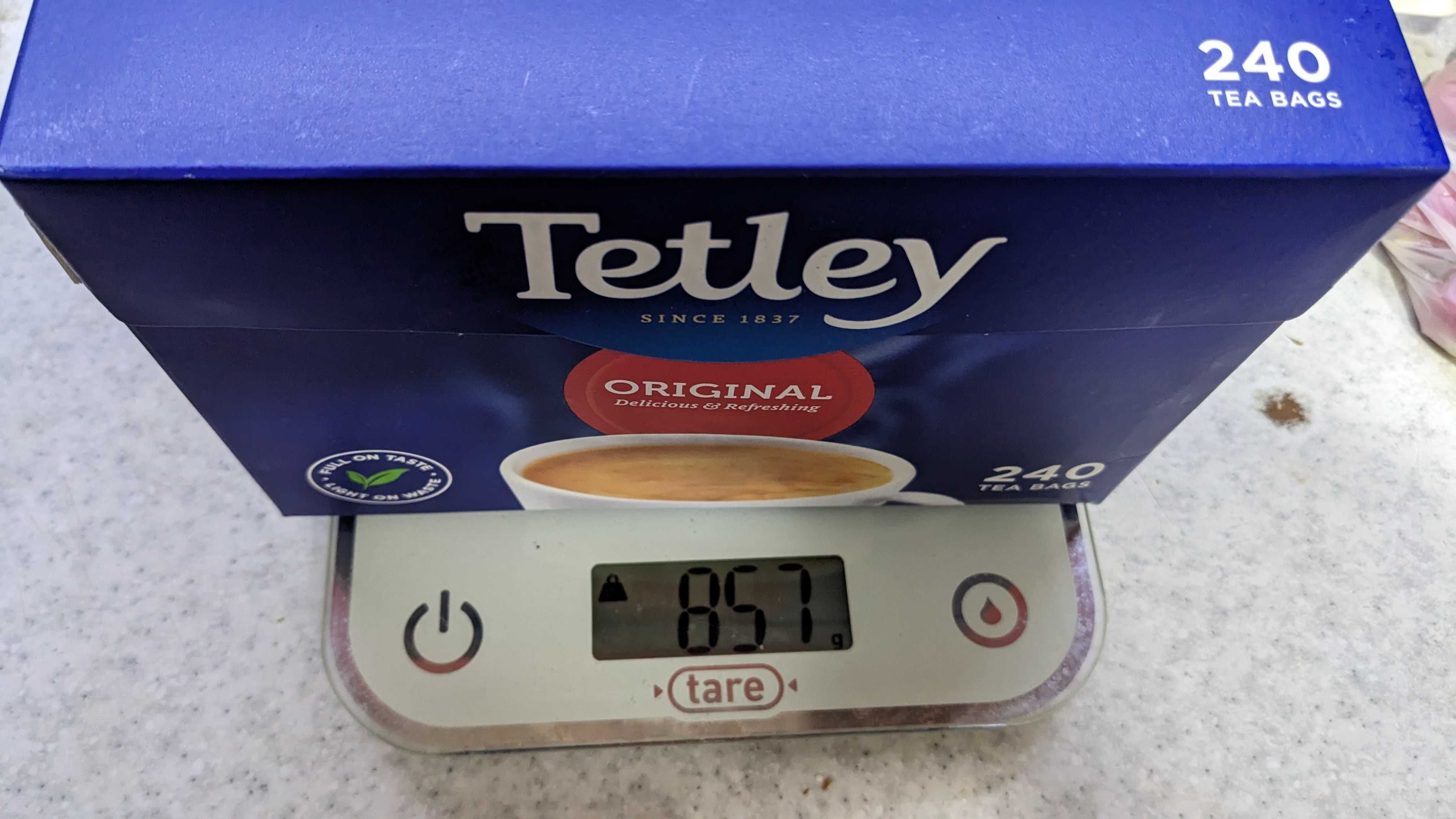 Чай черний Tetley Original 240 пакетов и 750 грамм