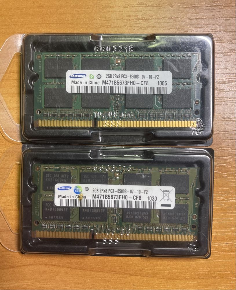 Оперативная память для ноутбука DDR 2, 3 1gb, 2gb, оперативка б/у