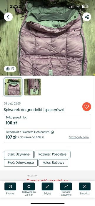 Zestaw dla dziewczynki Lego, kurtka, śpiworek, majteczki treningowe