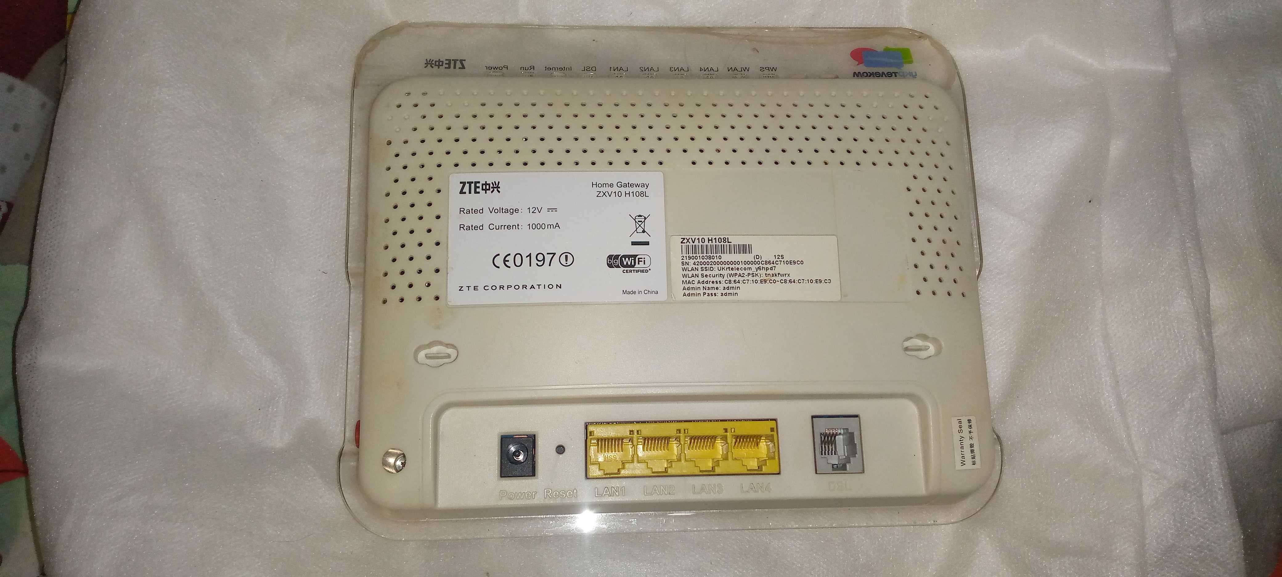 Wi-Fi роутер ZXV 10H108L