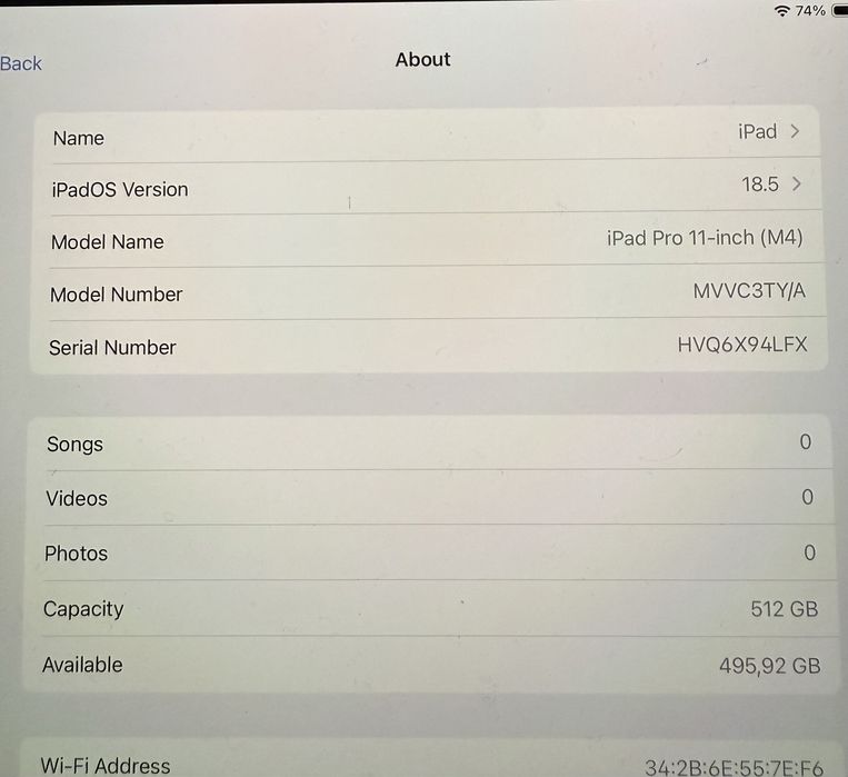 iPad Pro M4 512 Gbs como novo